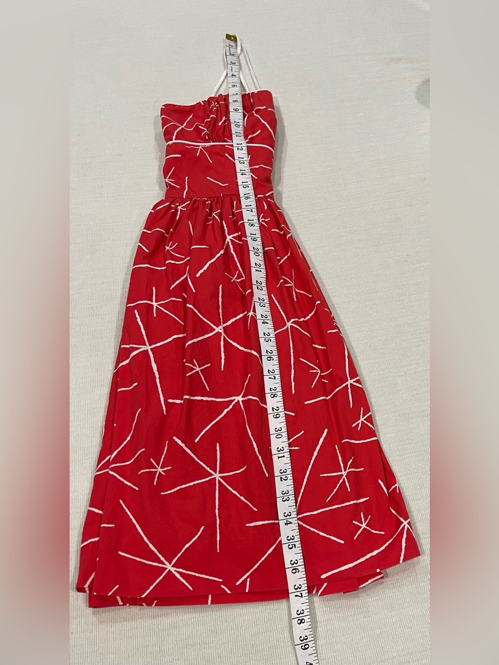 Vintage Anthropologie Girls From Savoy in Red "Nostalgic Asterisk" Dress Size 4 - Picture 11 of 14